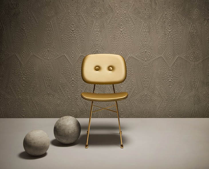 moooi gold chair in situ