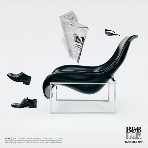 mart armchair by b&b italia advertisement