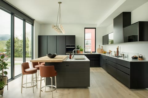 poliform kitchen at studio como modern furniture showroom in bozeman montana