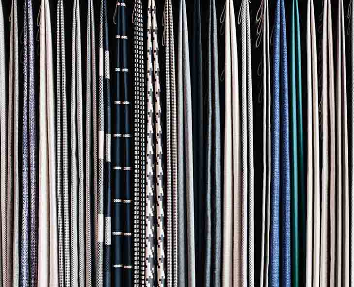 detail of minotti upholstery fabric
