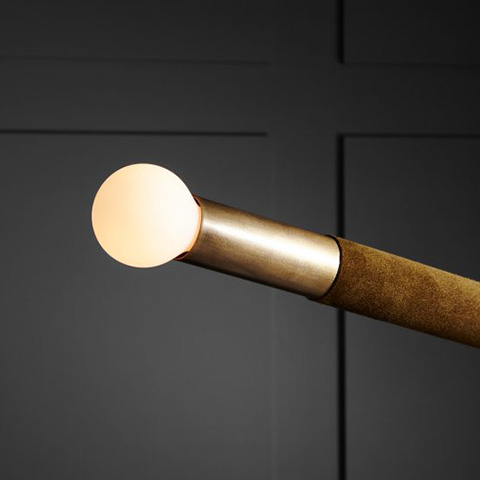 close up of bulb on an apparatus arrow pendant
