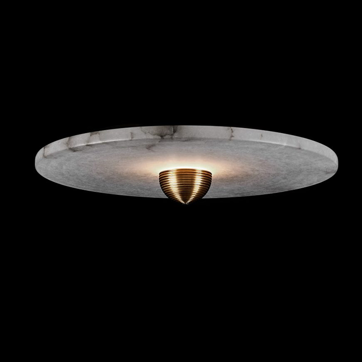 apparatus median surface mount light on a black background