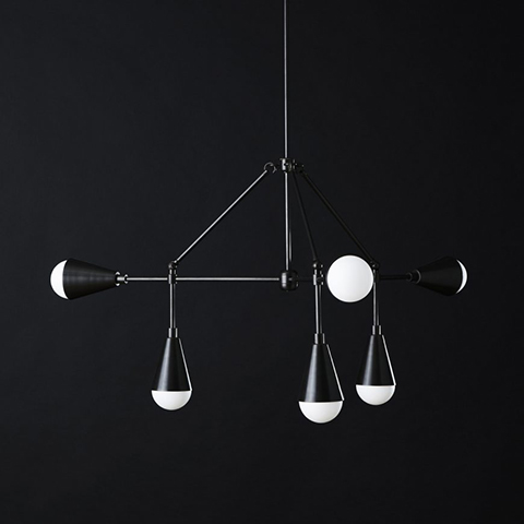 apparatus triad pendant light in situ