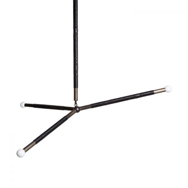 apparatus arrow pendant with python wrap on white background