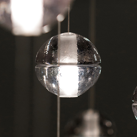 close up of a bocci 14.1 pendant light