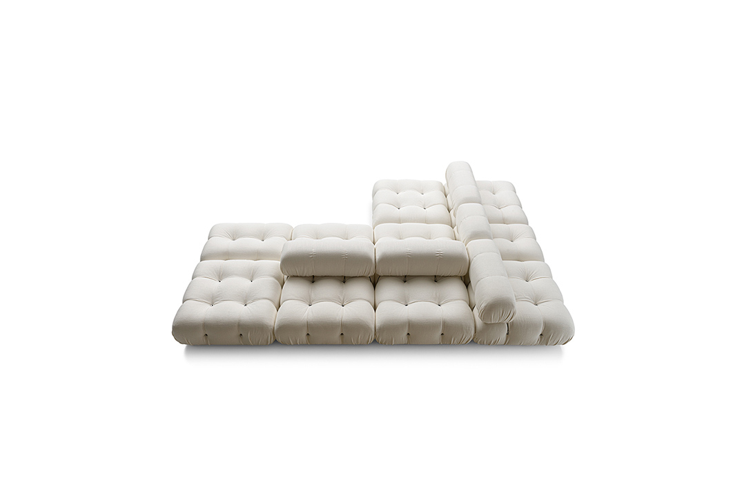 b&b italia camaleonda sofa on a white background