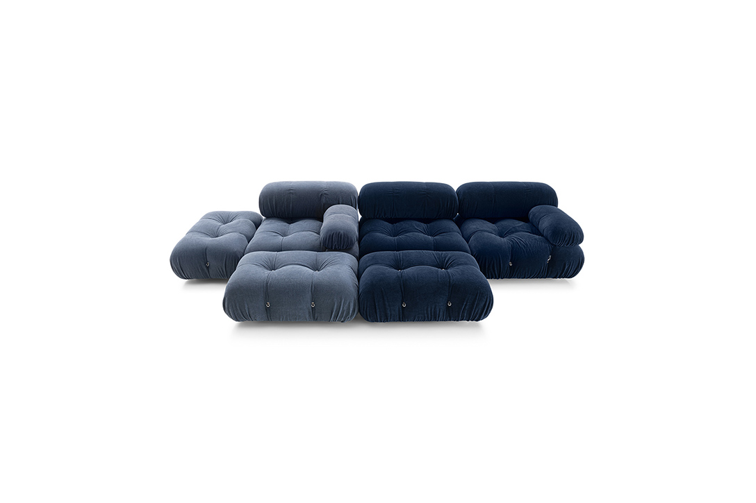 b&b italia camaleonda sofa on a white background