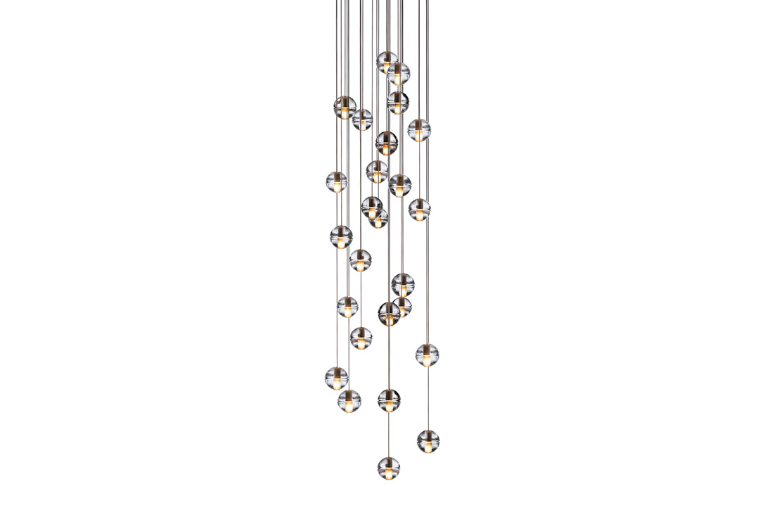 bocci 14.26 pendant light with round canopy on a white background