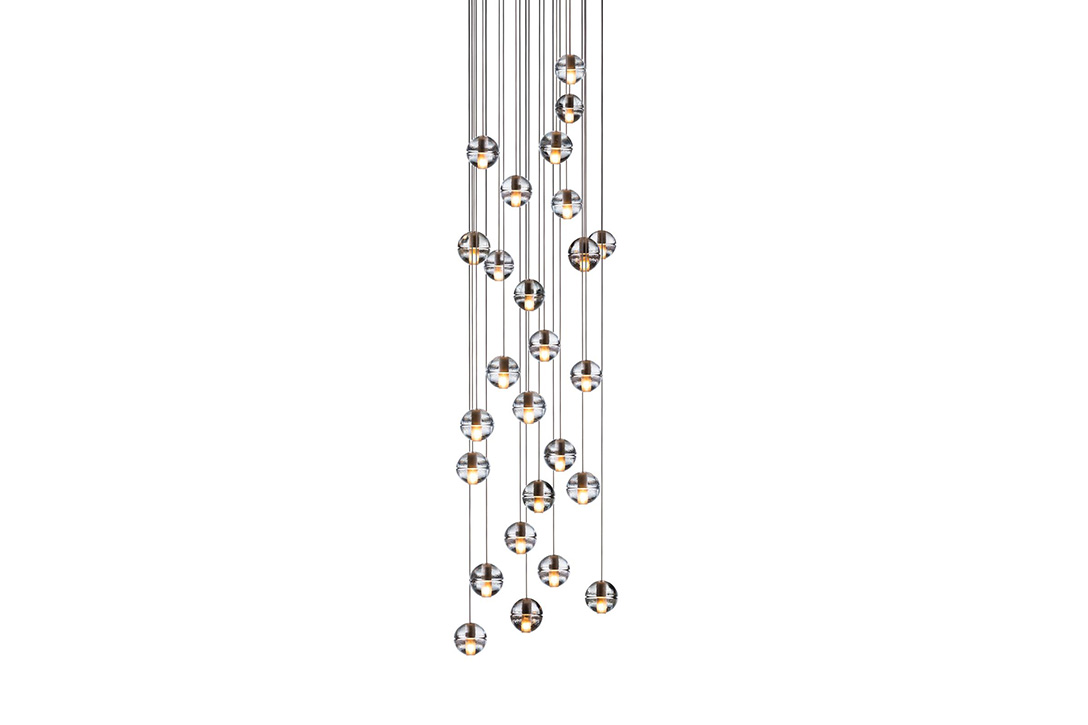 bocci 14.26 pendant light with square canopy on a white background