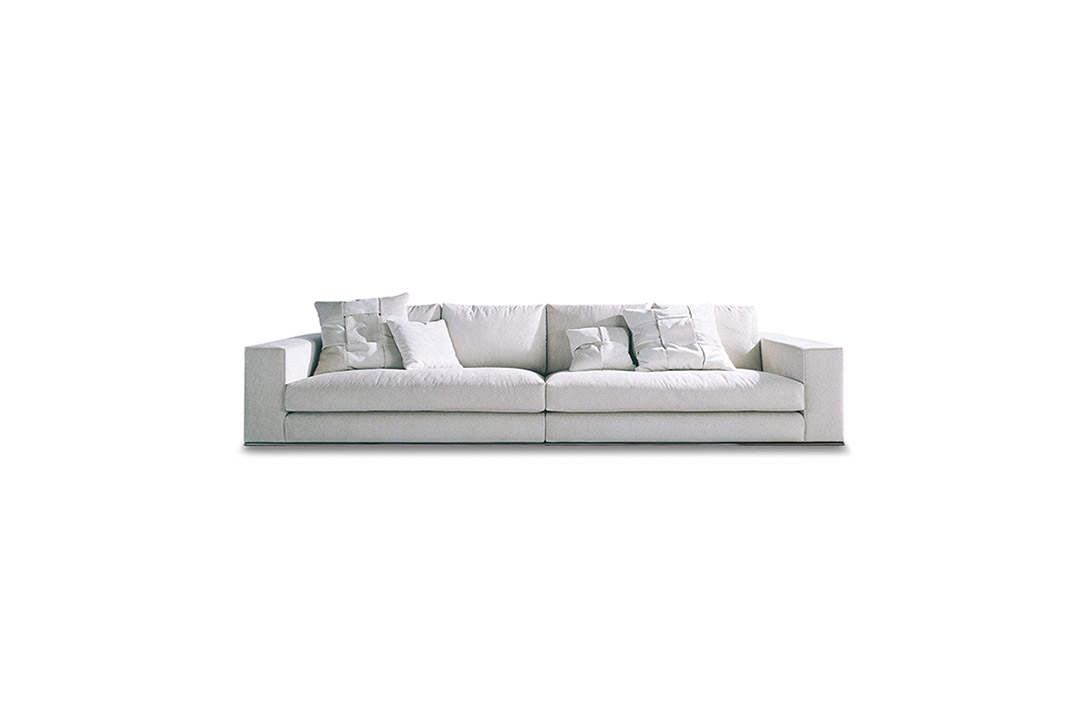 minotti hamilton sofa on a white background