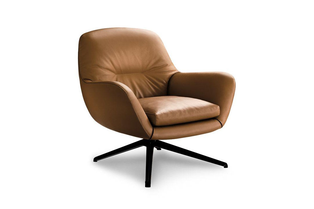 minotti jensen armchair on a white background