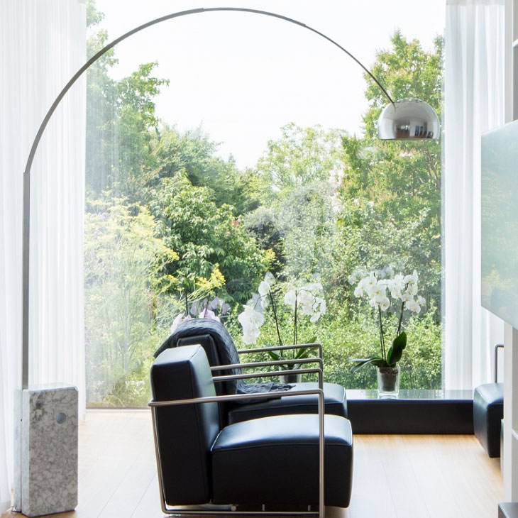 two flexform abc armchairs in situ