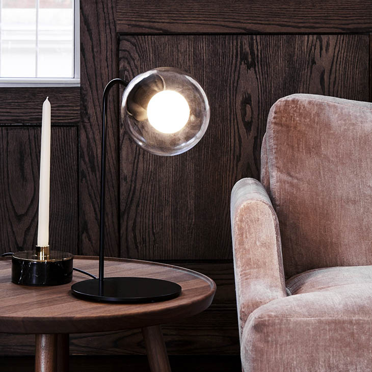roll & hill modo desk lamp in situ