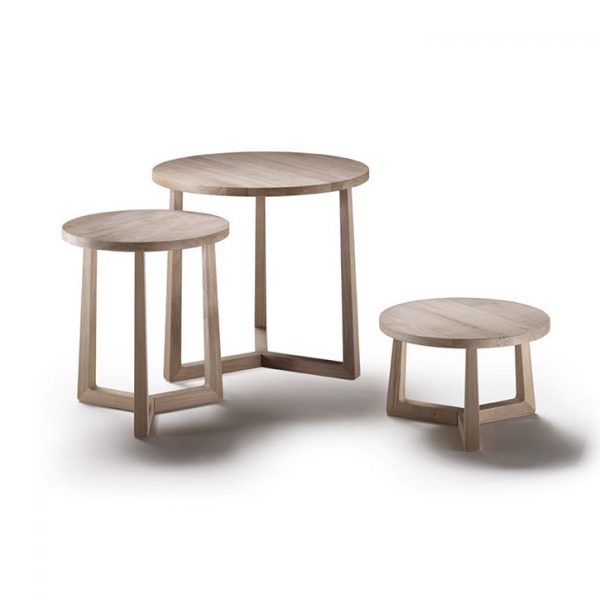 flexform jiff side tables on a white background