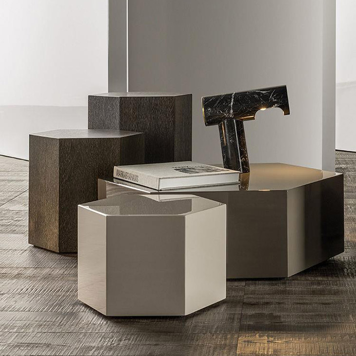 minotti aeron tables in situ