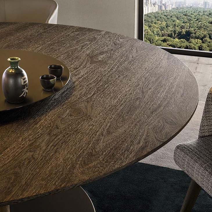 bird's eye view of a minotti bellagio dining table