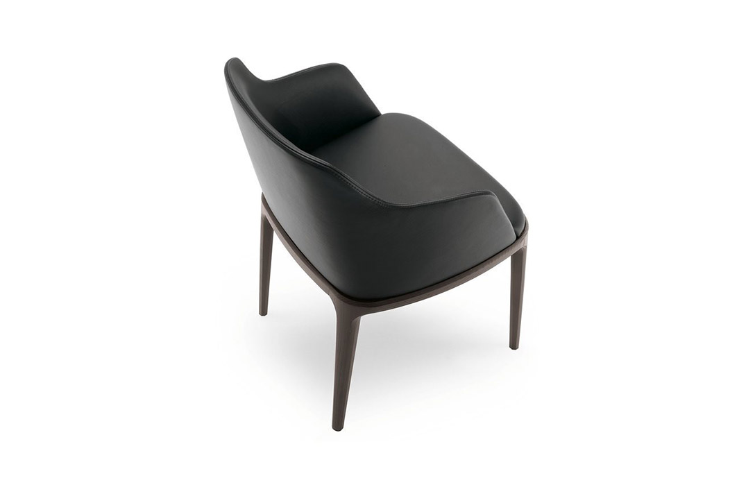 poliform grace dining arm chair on a white background