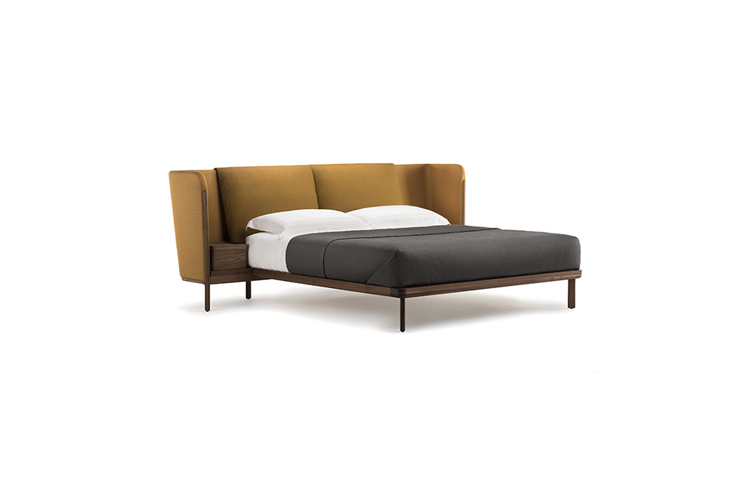 de la espada dubois bed low headboard with bedside tables