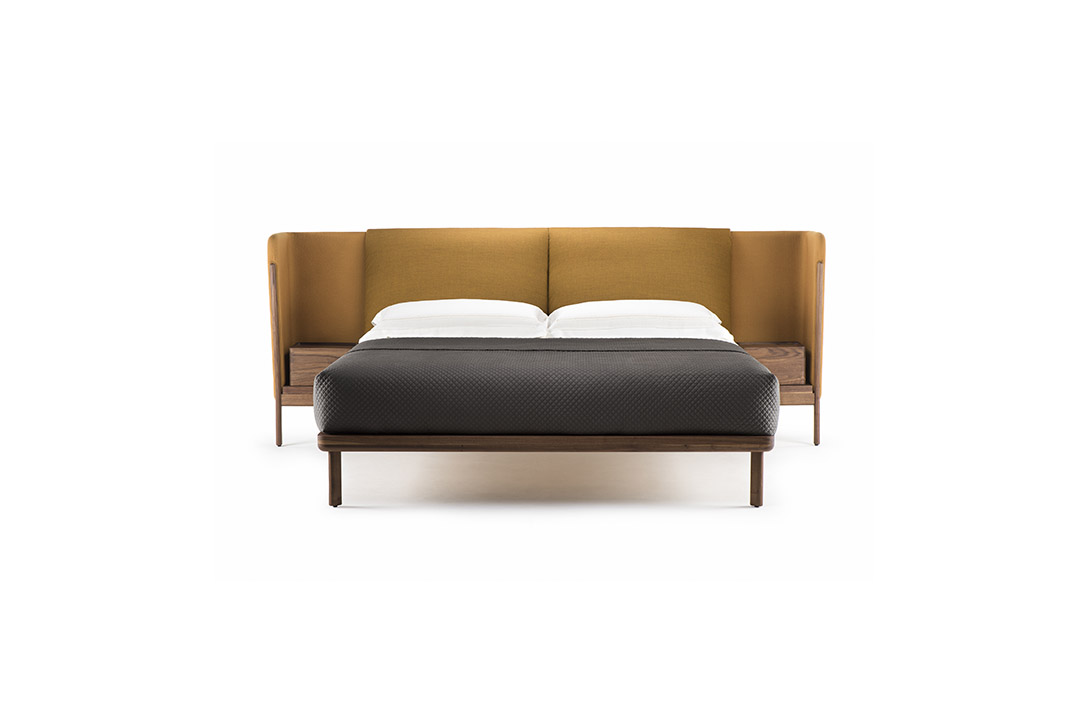 de la espada dubois bed low headboard with bedside tables