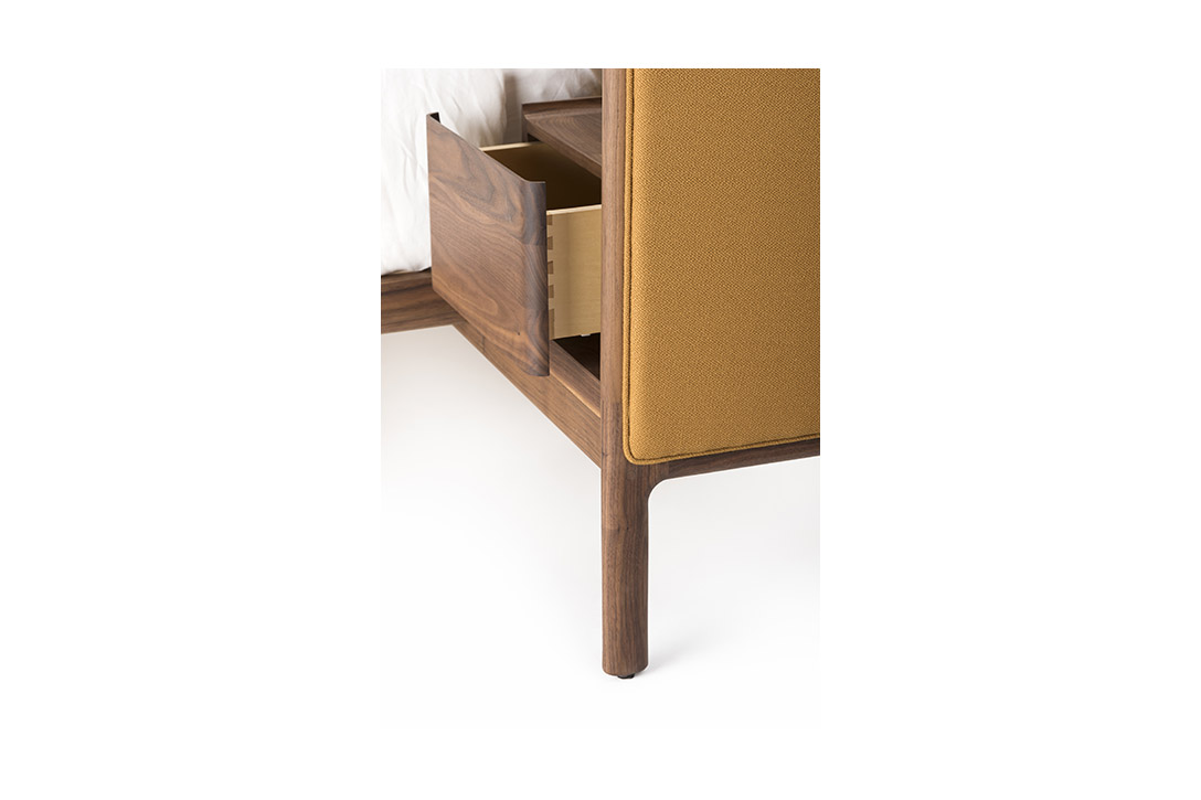 de la espada dubois bed low headboard with bedside tables