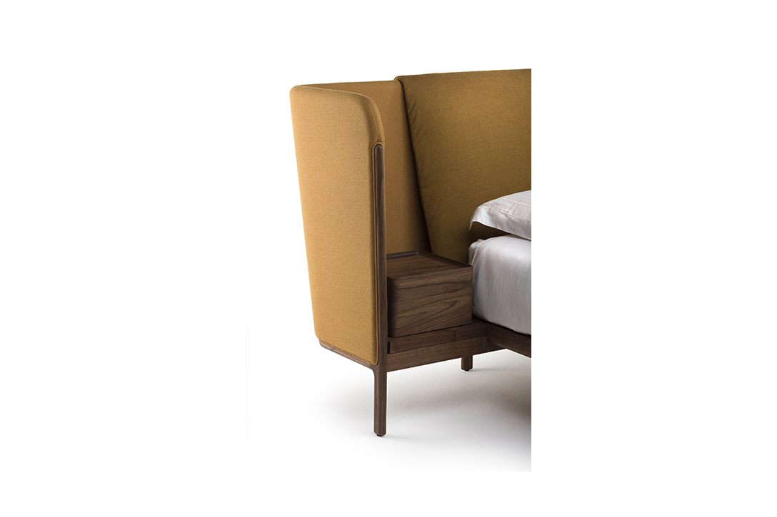 de la espada dubois bed low headboard with bedside tables