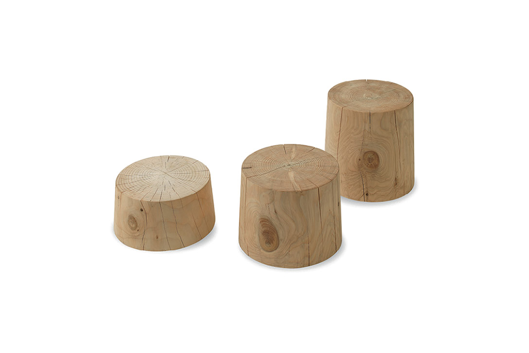 riva 1920 legno vivo stools or side tables