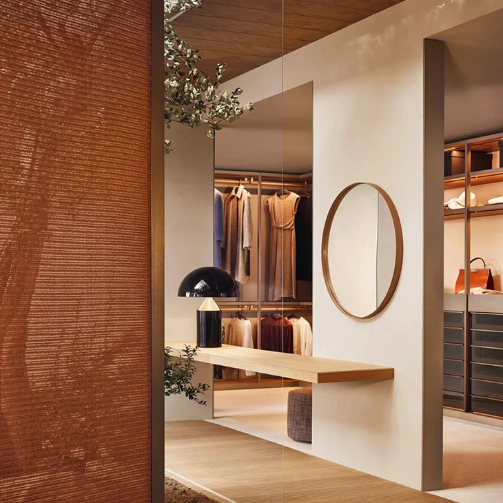 poliform senzafine walk-in closet
