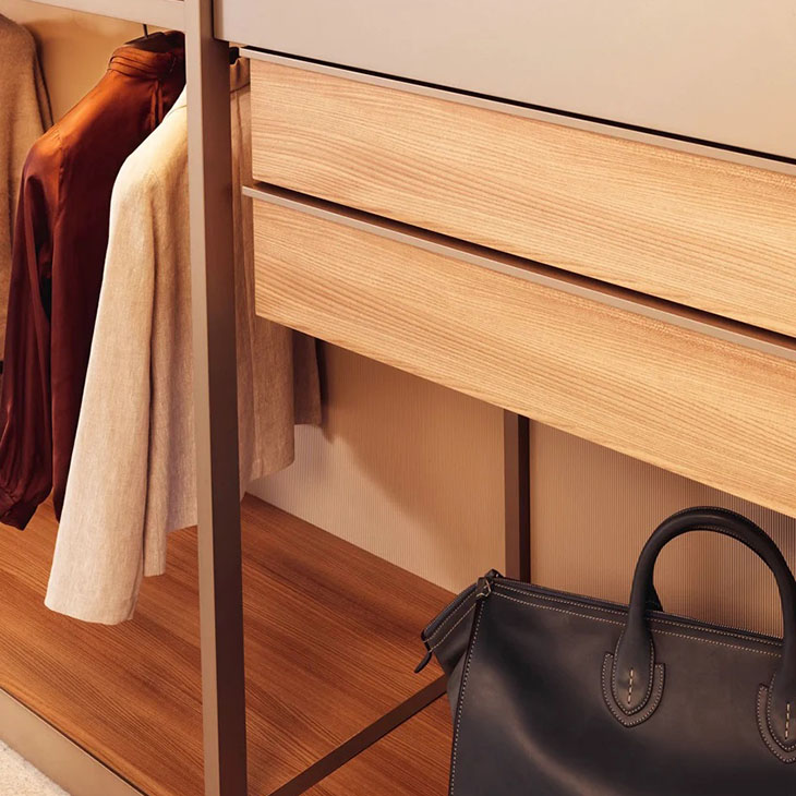 poliform senzafine walk-in closet