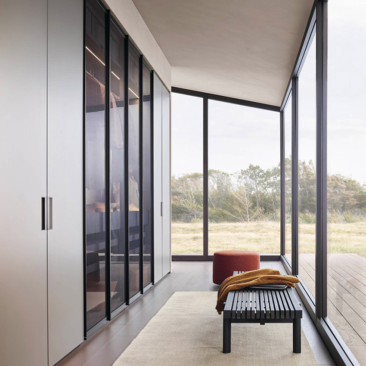 poliform senzafine wardrobe in situ