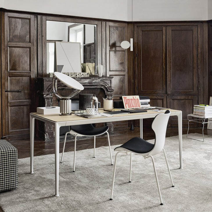 b&b italia papilio shell chairs in situ