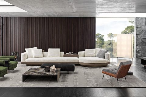 A Complete Seating System: The New Minotti Connery Sofa