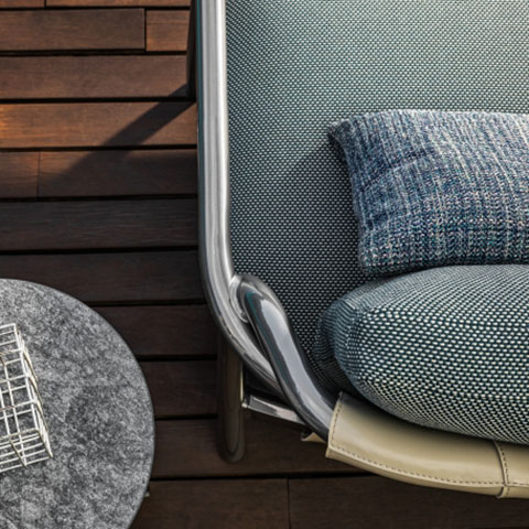 flexform alison outdoor armchair in situ