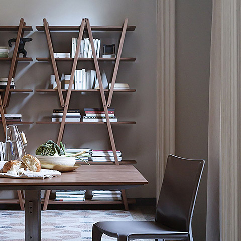 cassina nuvola rossa bookcase in situ