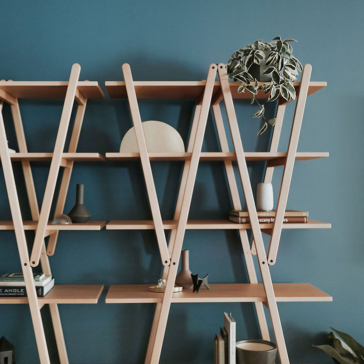 cassina nuvola rossa bookcase in situ