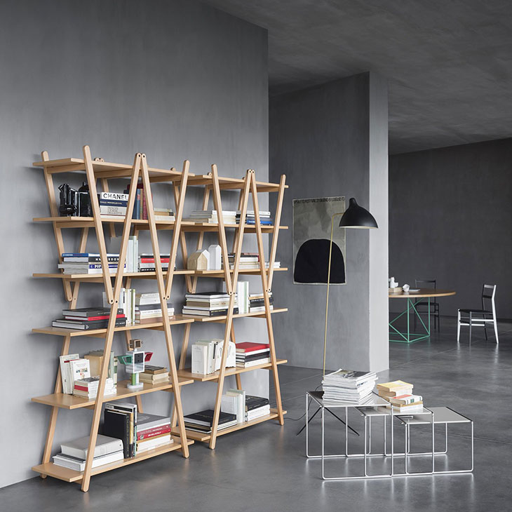 cassina nuvola rossa bookcase in situ