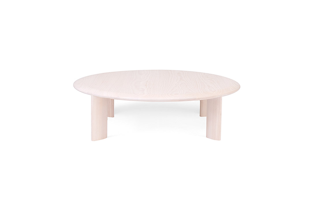 l.ercolani io large coffee table in off white