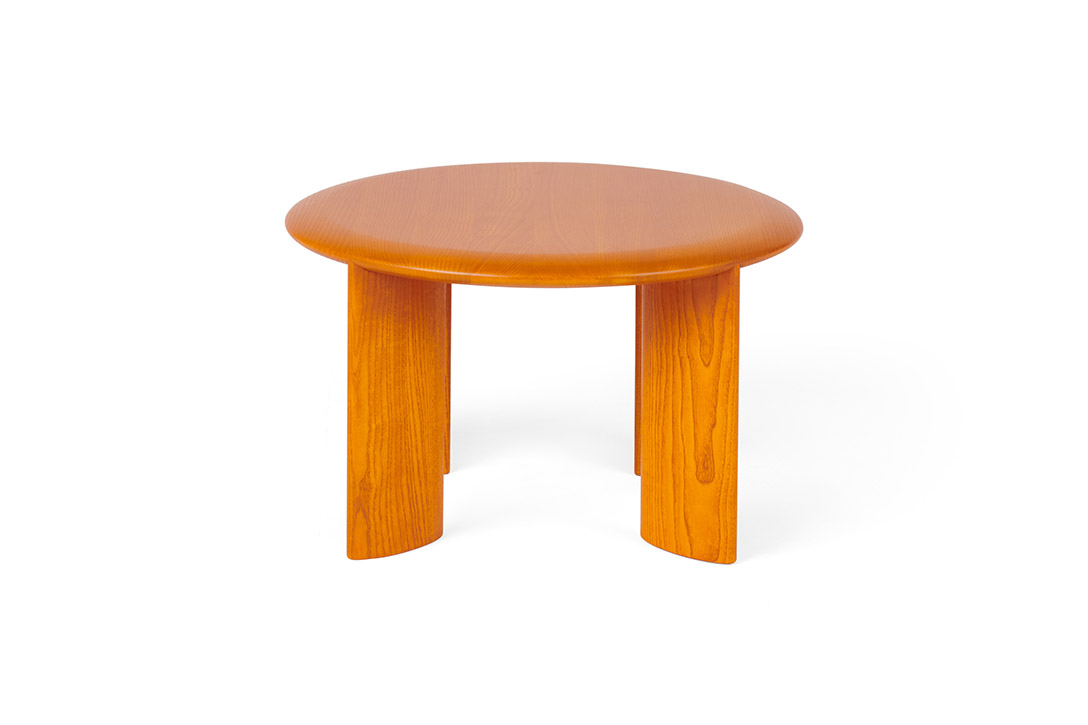l.ercolani io side table in ochre