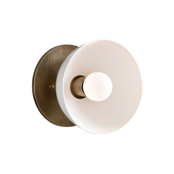 apparatus trapeze 1 sconce aged brass