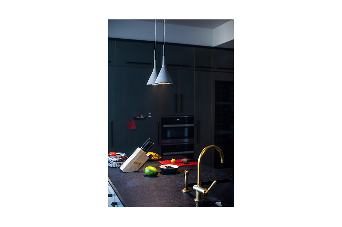 foscarini aplomb pendants in situ