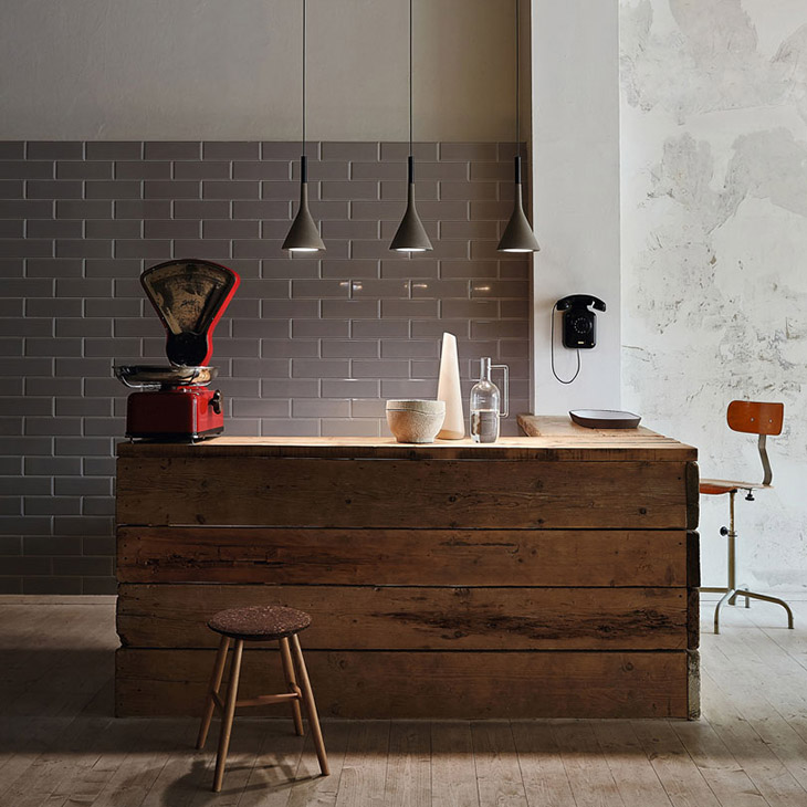 foscarini aplomb pendants in situ