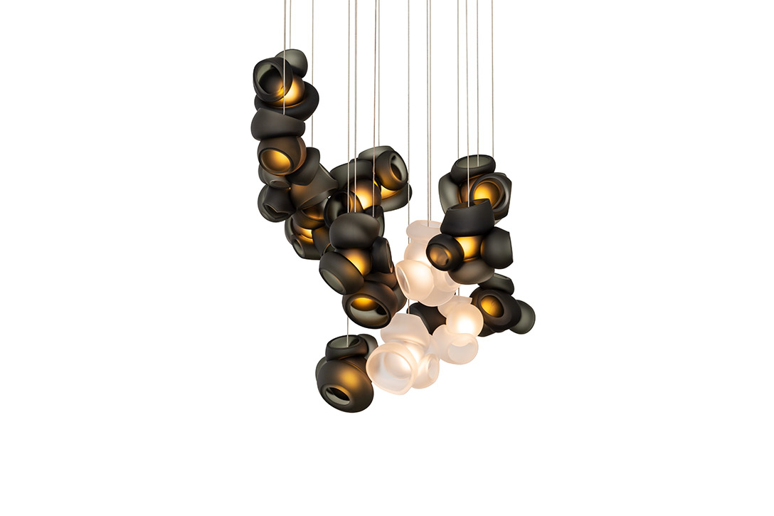 bocci 100.16 pendant light grey with clear