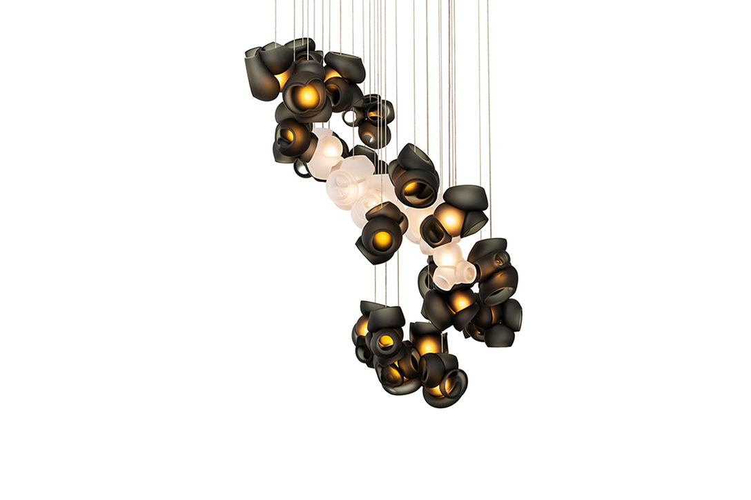bocci 100.28 pendant light grey with clear