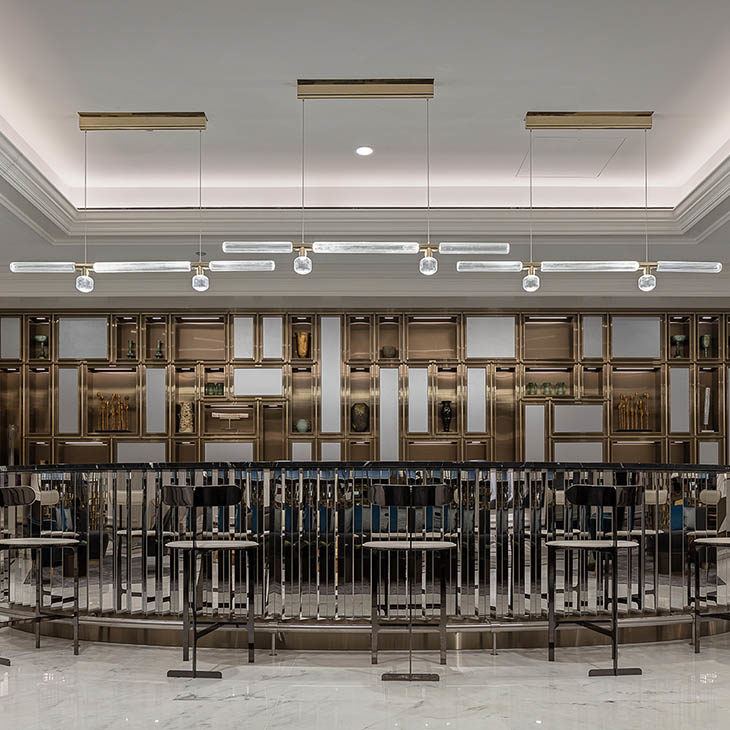 lasvit cipher pendant lights horizontal l in situ