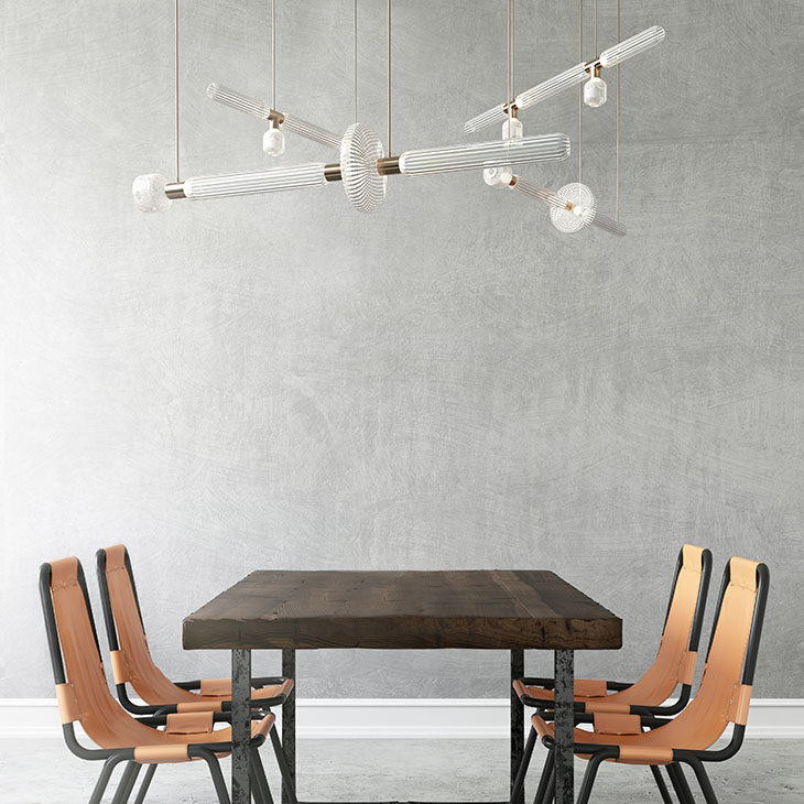 lasvit cipher pendant lights in situ