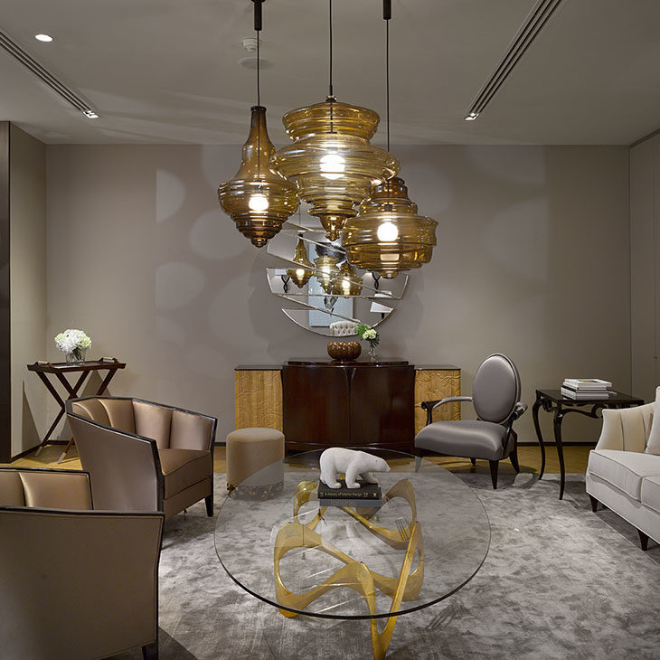 lasvit neverending glory pendant light composition in situ