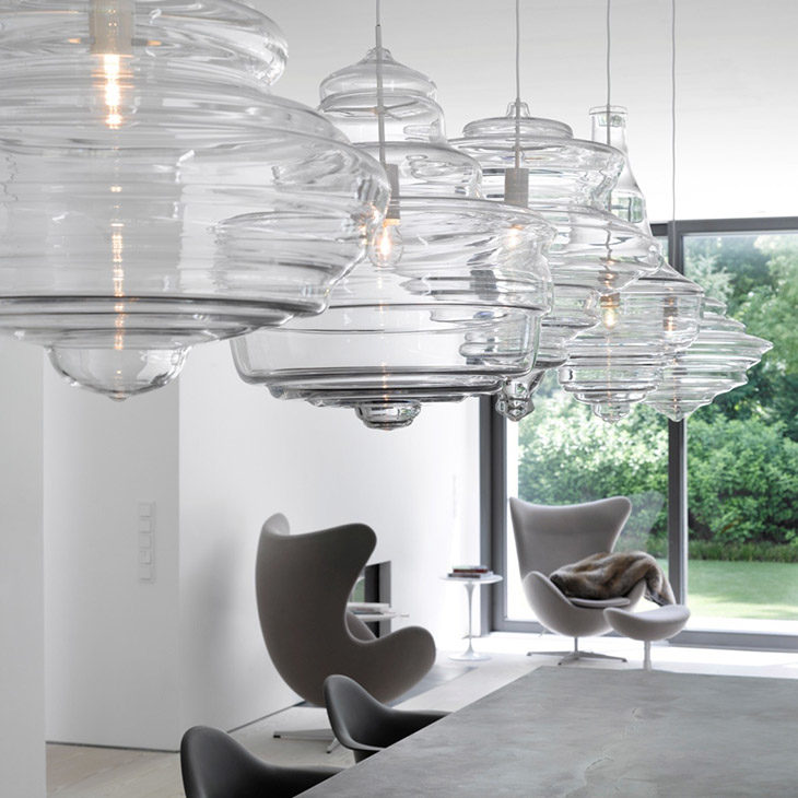 lasvit neverending glory pendant light composition in situ