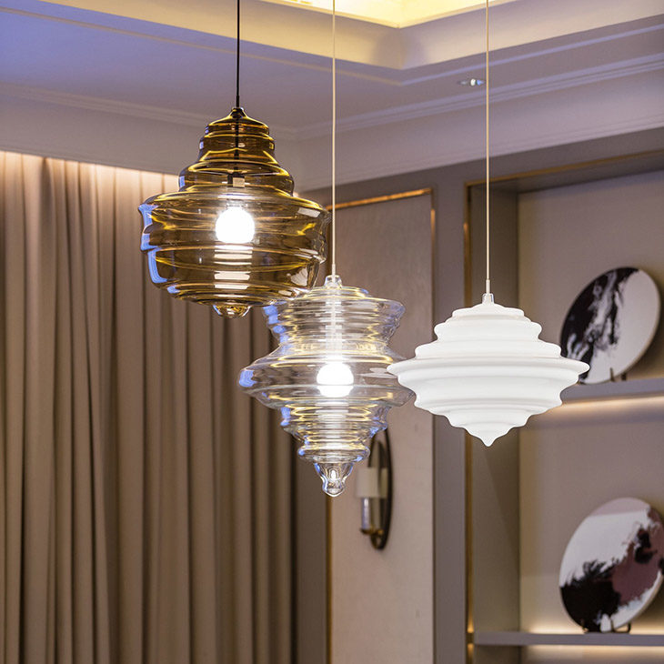 lasvit neverending glory pendant light composition in situ