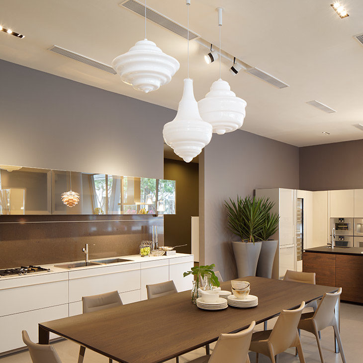 lasvit neverending glory pendant light composition in situ
