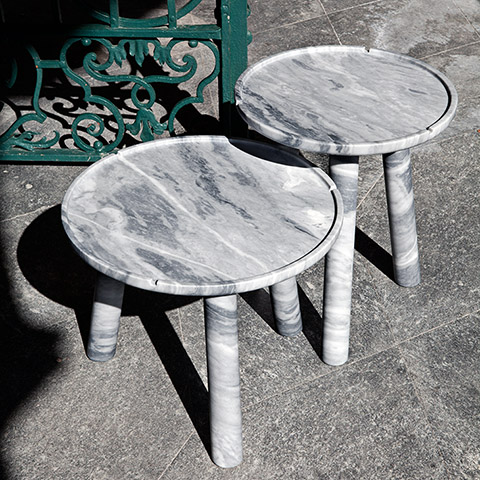 exteta stone side tables in situ