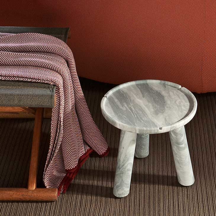exteta stone side table in situ
